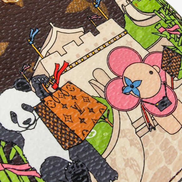 Louis Vuitton M00500 2021 Illustre Xmas Pte Cles Panda - Picture 5 of 7